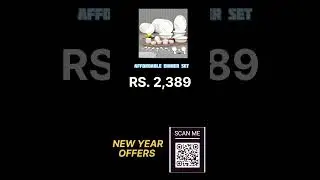 Affordable Dinner Set For New Year Party Under 3000 Rupees on Amazon #dinnerset #newyearparty #plate