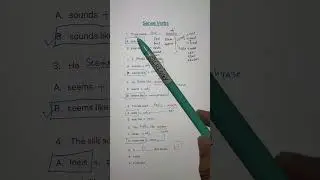 Sense Verbs