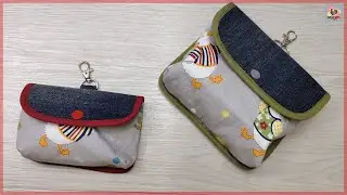 DIY 一大一小可爱化妆包 How To Make Adorable Big & Small Size Makeup Bags