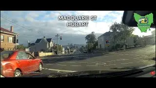 Macquarie St. Hobart: mobile phone while driving. Even putting it out the window for selfies.