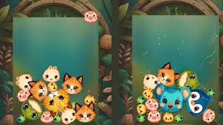 Animal Suika Merge Animals drop gameplay android/ios game