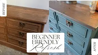 EASY furniture painting tutorial using hardware store paint! 