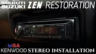 99 Maruti Zen Restoration - Kenwood MGA CD Stereo Installation