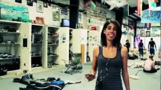Sandra's 100th jump at Lodi, CA, with Canon T2i and Merlin Steadicam