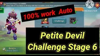 Lords Mobile - Petite Devil challenge stage 6 Auto l Beatrix Challenge Stage 6 | Trick vs Trick