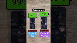 iPhone 16 Pro vs iPhone 16 Pro Max battery test