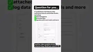 Should I Drop a Full Tutorial on Excel Email Automation? 💬📧  #shortsvideo