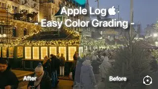 Easy Apple Log Color Grading to Cinematic Video - Film Emulation with Dehancer on Davinci Resolve