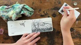 Ink Sketch - Timelapse #arttimelapse #inkdrawing