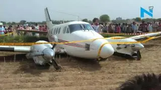 Air ambulance crash lands in Delhi