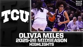 TCU's Olivia Miles Midseason Highlights | 2025-26 Big 12 Women's Basketball