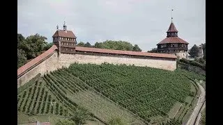 Blick auf Esslingen von Stadtkirche und Dicker Turm.