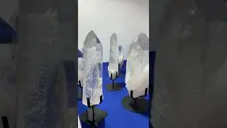A paradise of clear lemurian quartz crystals from brazil #crystals #quartz #quartzcrystals