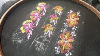 Sewing Embroidery Machine Work, Tutorial for Beginners, simple & Easy Way To Learn Embroidery 👍