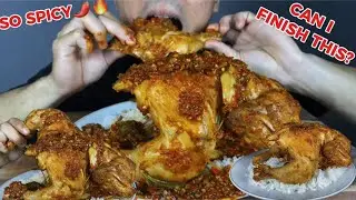 WHOLE SPICY CHICKEN MUKBANG 🍗🌶️