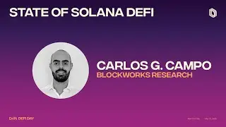State of Solana DeFi by Carlos G. Campo | Drift DeFi Day NYC