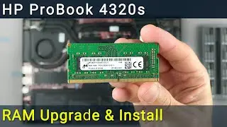 Руководство по обновлению и установке оперативной памяти в ноутбук HP ProBook 4320s