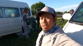 TKI NZ.Semangat pagi menjelang kerja di kebun apel di new Zealand.
