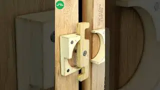 Simple automatic DIY sliding gate latch