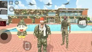 Franklin Ki Lagi Army Mein Naukri 💂&zwj;♂️ | Ghar Bana Army Color Ka 🟢⚫ | Indian Theft Auto Simulator 