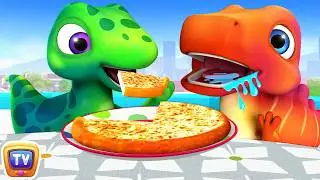 The Yummy Pizza Fractions Song with Jumblikans Dinosaurs + More ChuChuTV Toddler Learning Videos