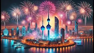 Hala February Kuwait 🇰🇼2025 4K | Kuwait National Day Song 2025 & Ya Halla Festival Fireworks