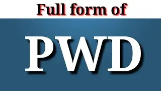 PWD ka full form ||