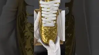 LV x Air Force 1 Metallic Gold