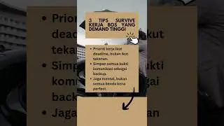 3 Tips Survive Kerja Boss Yang Demand Tinggi