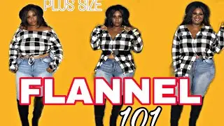 WALMART Fall FASHION..How to style men's flannel shirt?| women's plus size clothing