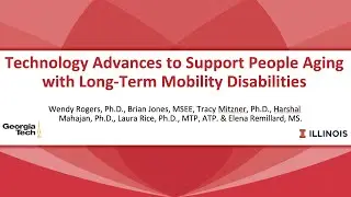 Technology Advances to Support People Aging with Long-Term Mobility Disabilities