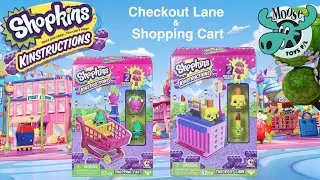 NEW Shopkins Kinstructions Shopping Cart & Checkout Lane
