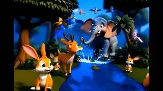 हाथी और खरगोश की प्यारी दोस्ती 🐘💖🐇 | Cute Animal Friends Story #aivideo #cartoon #entertainment
