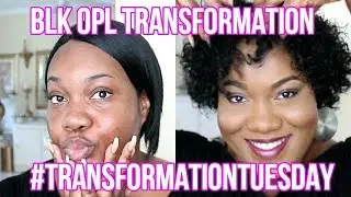 #TRANSFORMATIONTUESDAY| SEMI-FULL FACE USING BLK OPL(Black Opal) PRODUCTS