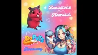 RoPets 2500 Subs Giveaway: SHINY Lavastone Hamster