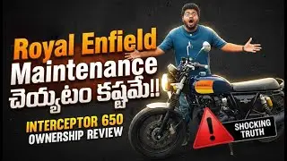 ⚠️ Interceptor 650 maintenance: Asalu nammalekapothuna! | Owner Honest Review Telugu.