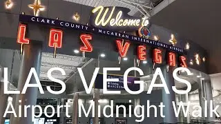 Las Vegas Harry Reid Airport Midnight Walk: 15-Minute Tour for Night Travelers (D Gate)
