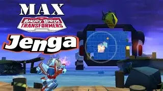 Angry Birds Transformers - Jenga Mode All Characters MAX Level Gameplay #20