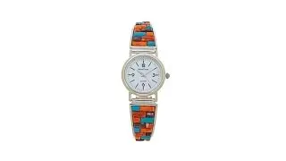 Jay King Ladies Spiny Oyster and Turquoise Watch  Small