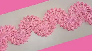 Crochet Border# woolen pattern and border#Woolen Lace