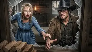 A Woman Was Locked Out In A Thunderstorm, The Cowboy Broke The Window And Let Her In