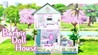 BARBIE DOLLHOUSE + CC Links | The Sims 4 Speed Build