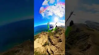 Avoiding people from the sky. #antisocial #paragliding #flying #gliding #pilot