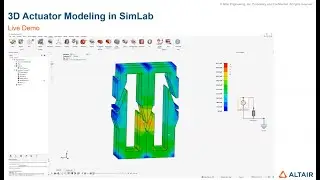 3D Actuator modeling in Altair Simlab