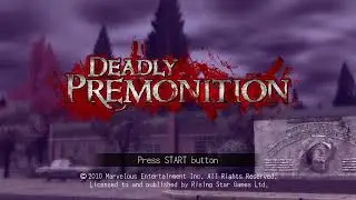 DEADLY PREMONITION Title Screen Xbox Series X Backwards Compatible Xbox 360 Game 26.11.25