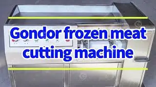 Commercial Fully Automatic Frozen Meat Cutting Machine #meatprocessingmachine #gondormachinery