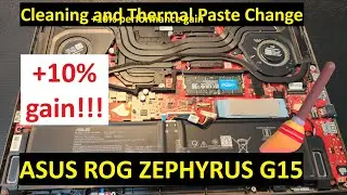 Temperatures down, FPS up! dust cleaning and thermal paste change - ASUS ROG Zephyrus G15