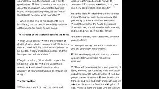 Luke 13 and Luke 14 Connect to Luke 19 1-10 Zacchaeus the Tax Collector 