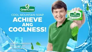 IN FRESHNESS! Achieve na achieve ang coolness &lsquo;pag Green Cross Cool Mountain Soap ang gamit!