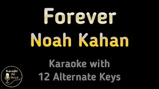 Noah Kahan - Forever Karaoke Instrumental Lower Higher Female & Original Key